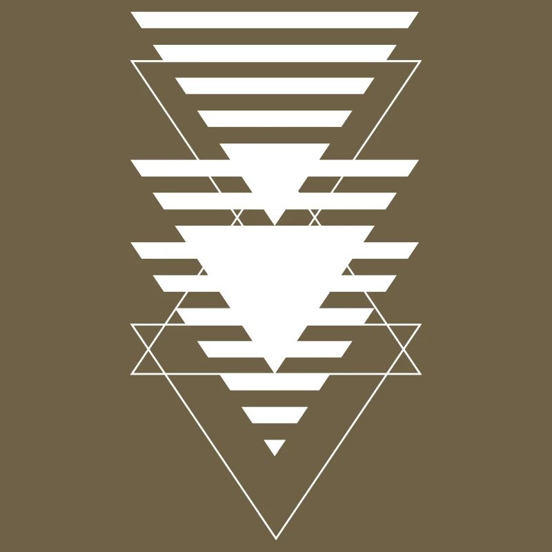 Layered Triangle Geometric Pattern