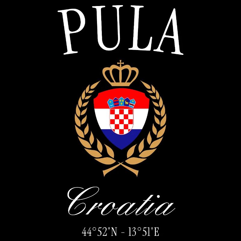 Pula Kroatien Wappen Krone – Reise Souvenir
