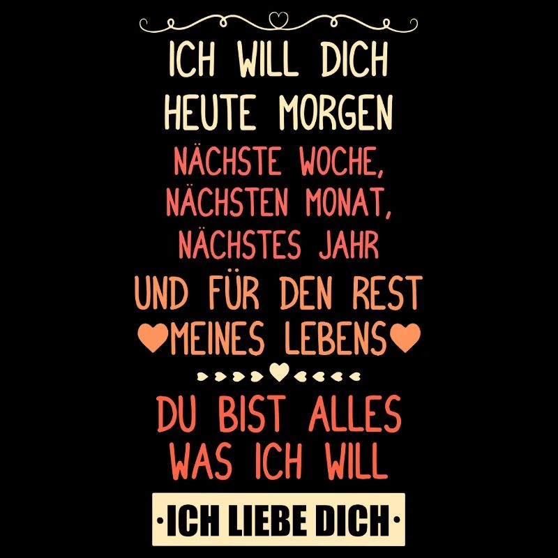 Ich will dich heute morgen nächste Woche