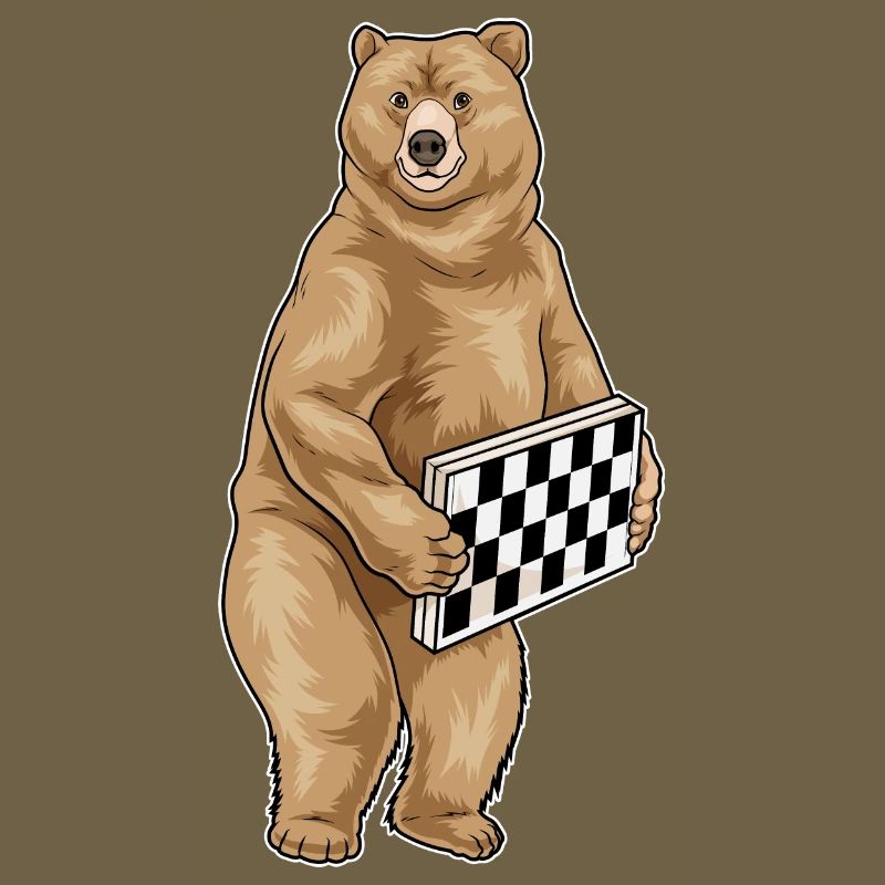 Jeu d’échecs Bear Chessboard
