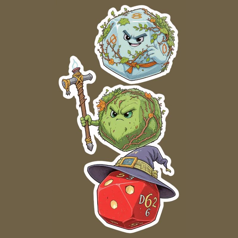 Cube Mage, Wizard & Druid – Fantasy Dice