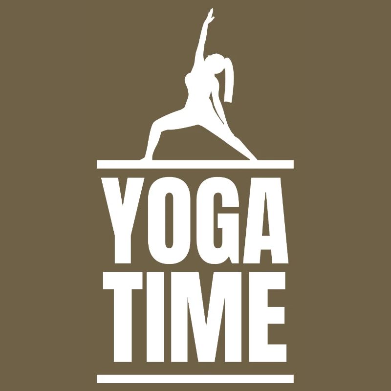 Conception de la posture en silhouette du temps de yoga