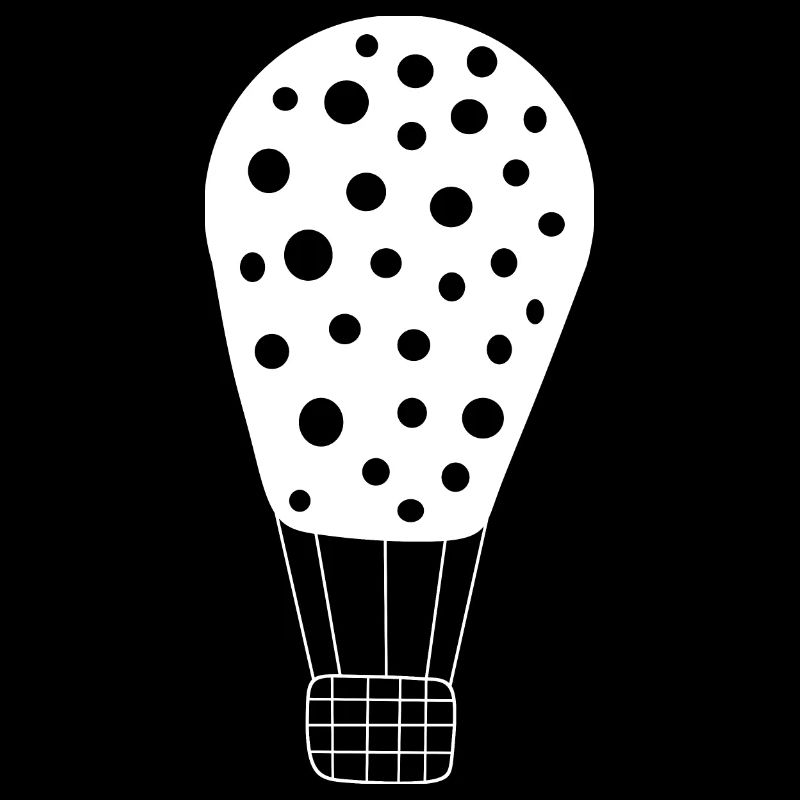 Heißluftballon weiß