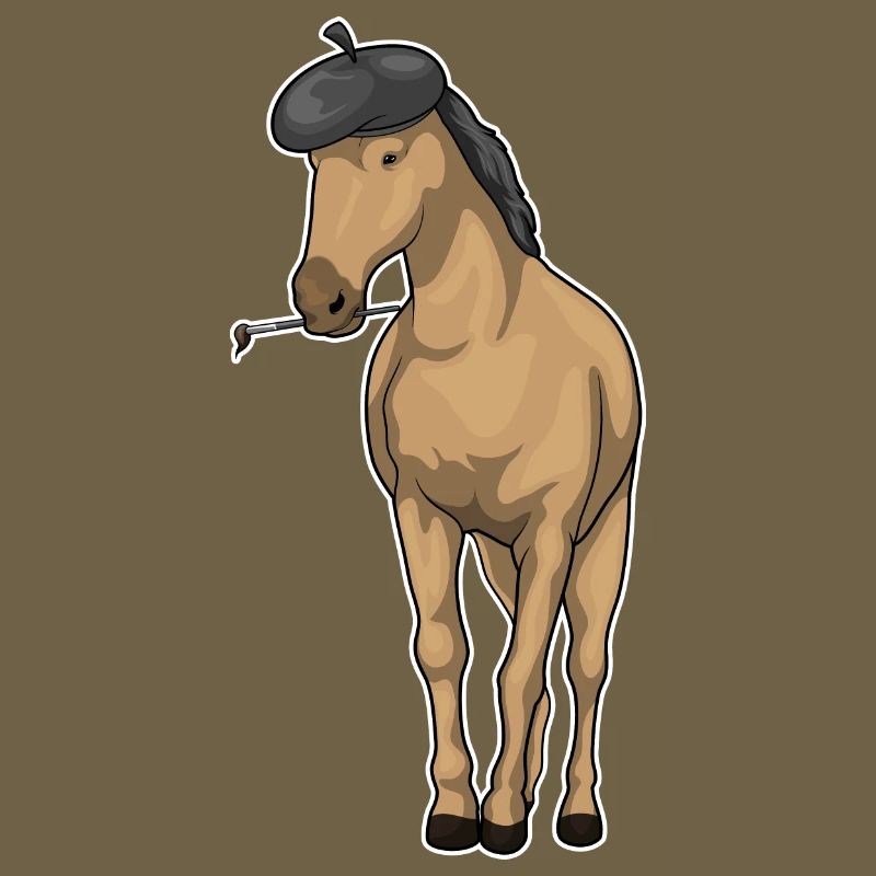 Pferd Maler Pinsel