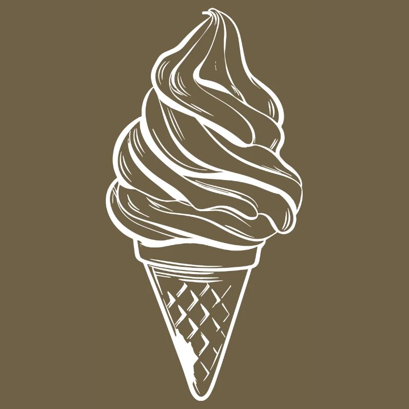 Dessin de cornet de crème glacée