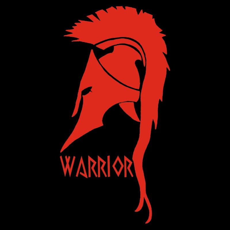 Antiker Krieger Roter Helm