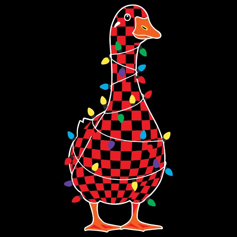 Humor Gans Weihnachtsplaid Rot Plaid