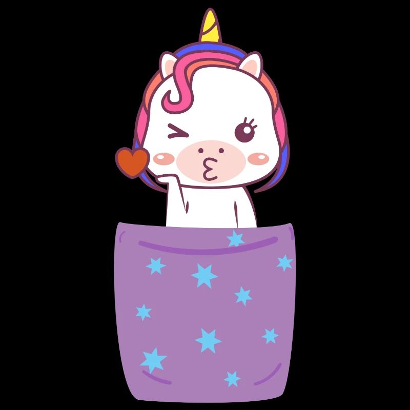 Licorne dans la poche de poitrine