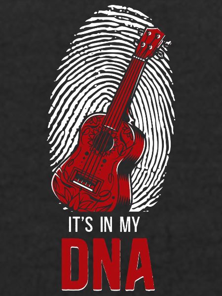 Hawaiian Ukulele Uke Fingerprint
