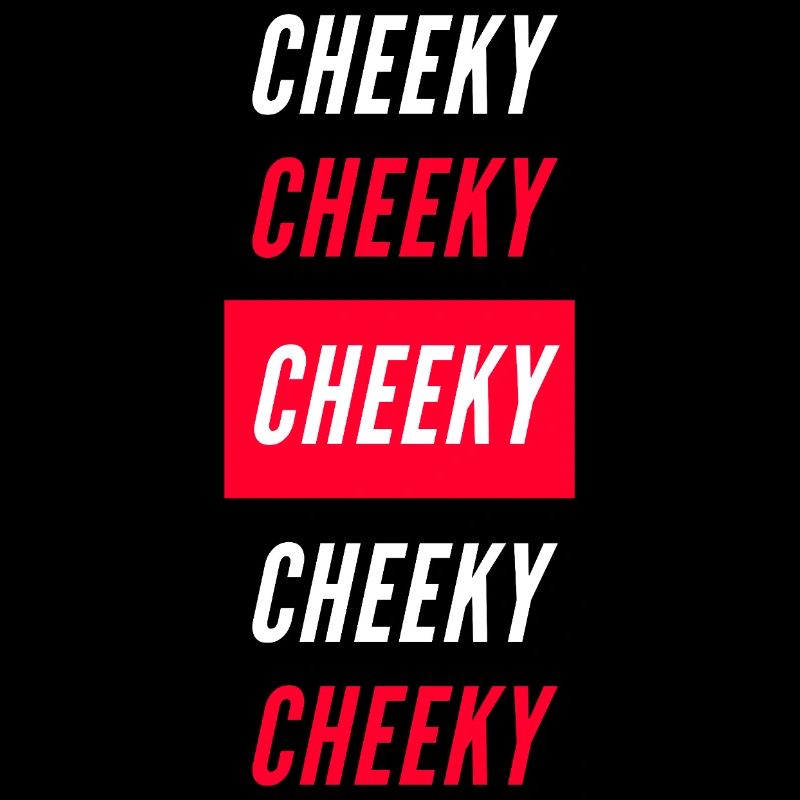Cheeky Block-Typografie