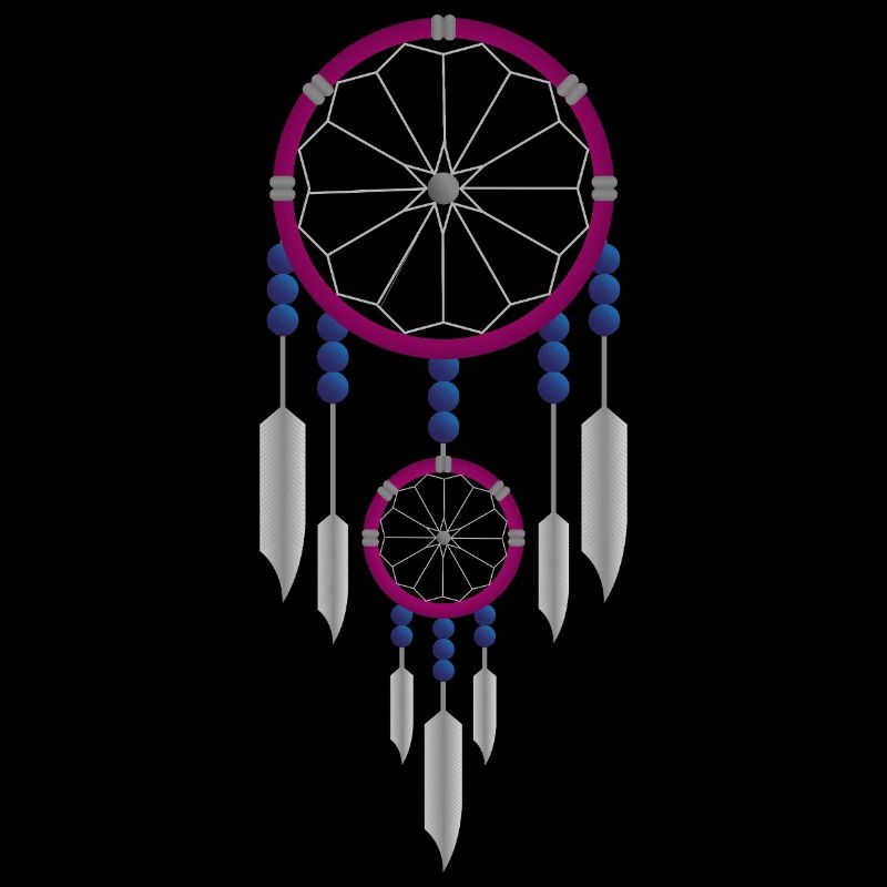 Purple and blue dreamcatcher