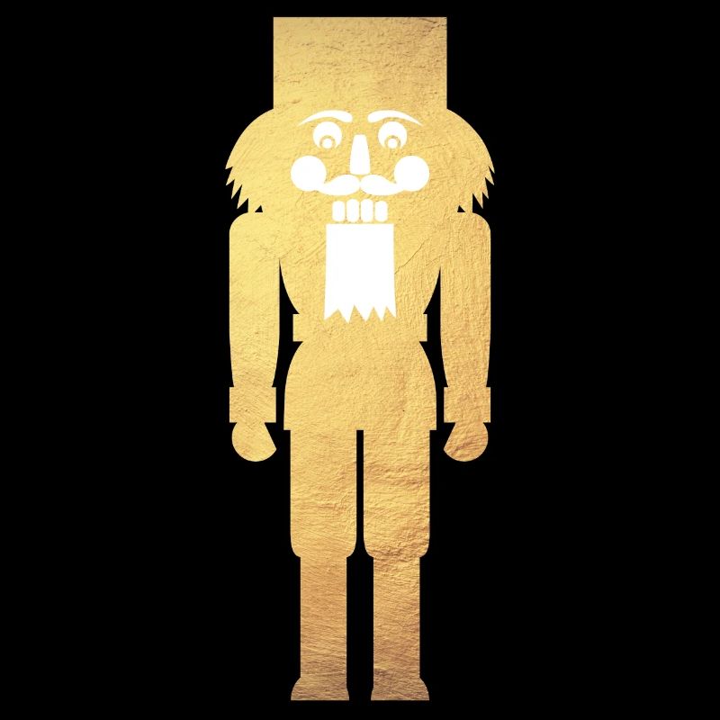 Nussknacker minimalistisch Gold Weihnachten deluxe
