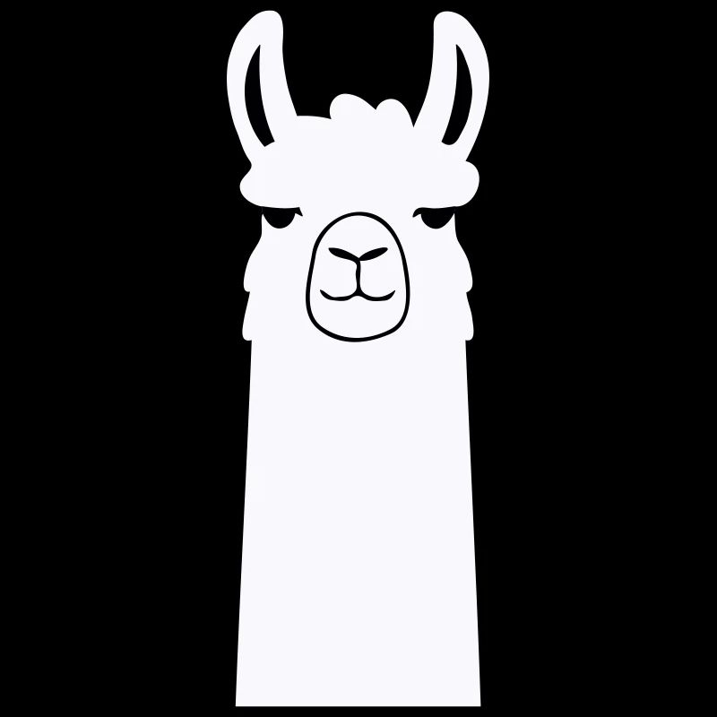 Adorable lama de dessin animé