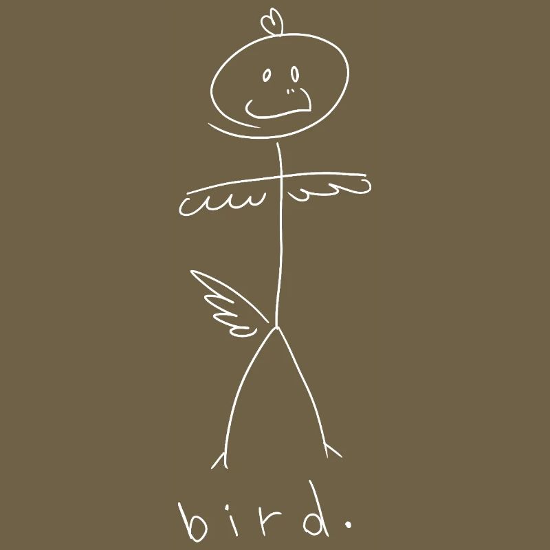 Oiseau. (lignes blanches) (par Leni Riosa)