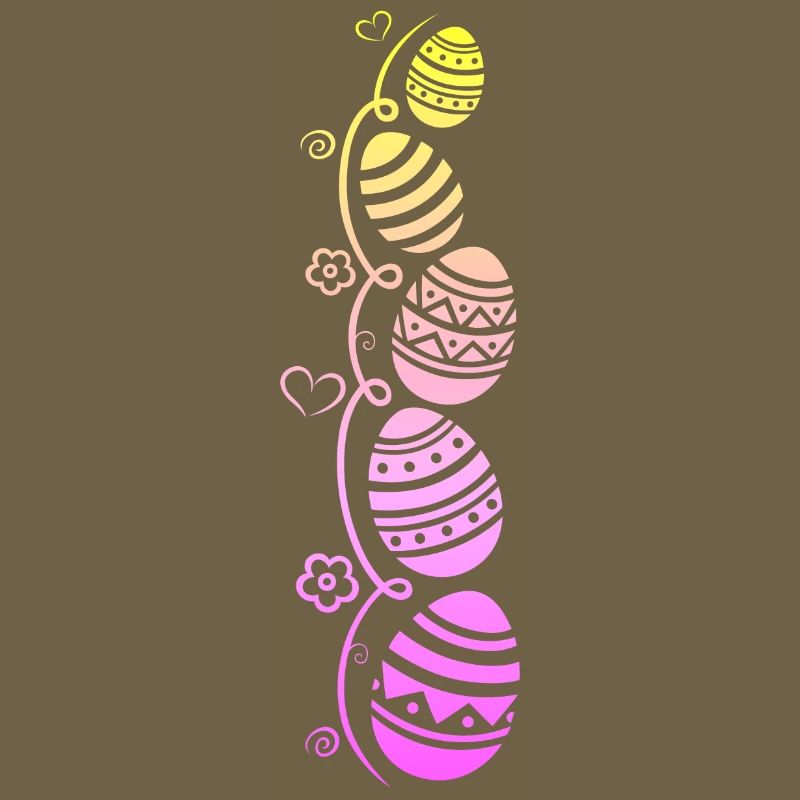 Colorful Easter eggs for Easter