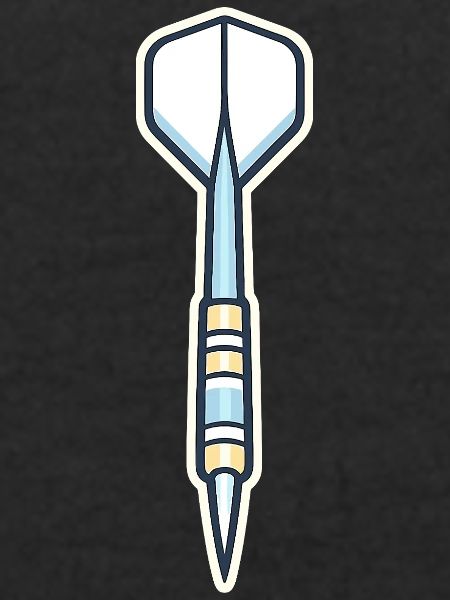 Blauer Speer-Schild Grafik