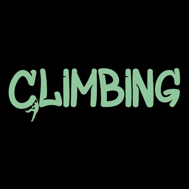 Klettergraffiti: Climbing Logo