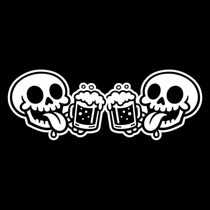 Skelett Team Bier
