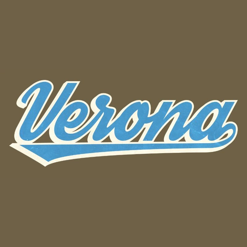 Verona Blue Script Logo