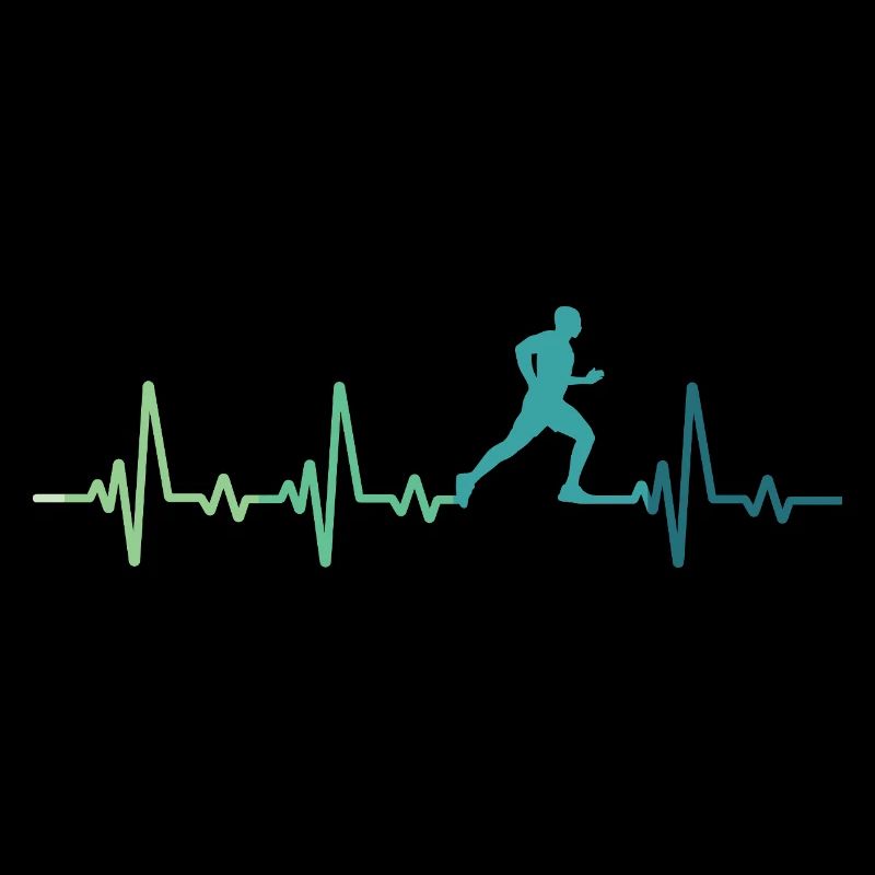 running heartbeat running gift running