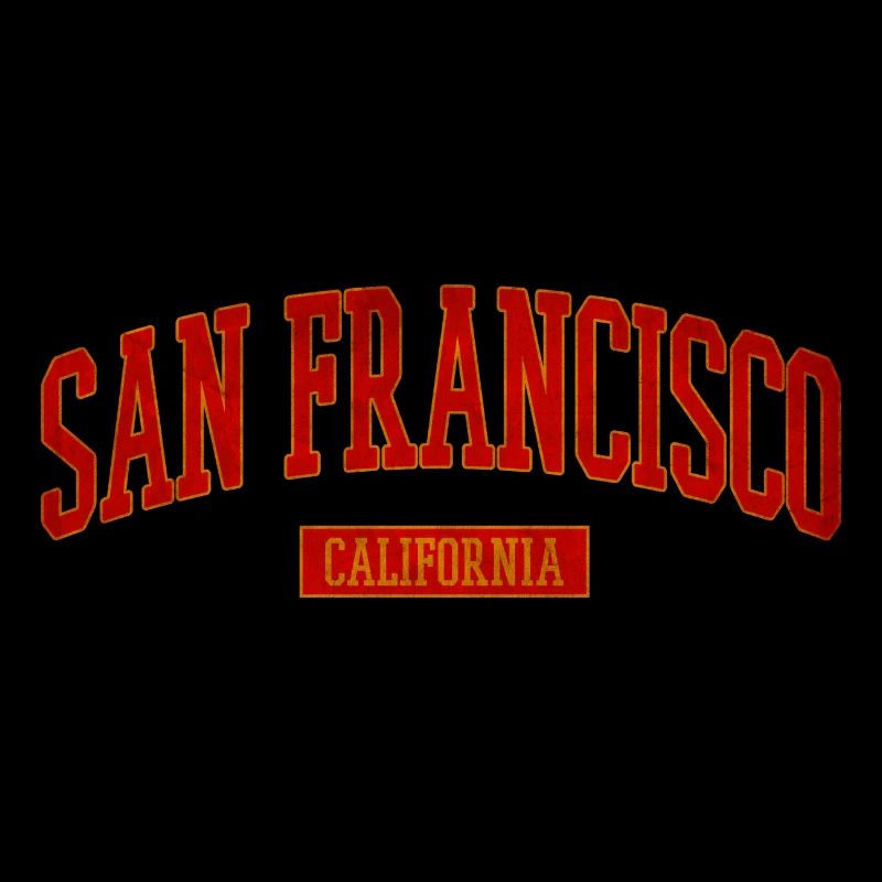 Lettrage Vintage Uni de San Francisco