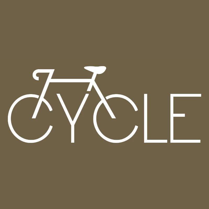 Minimal Bicycle Line Art Silhouette