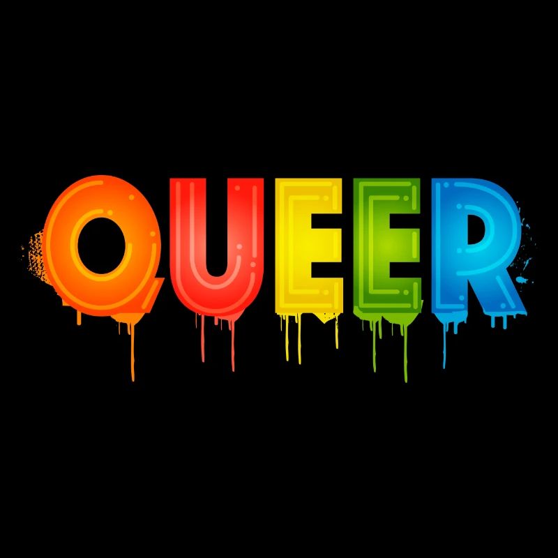 Queer Typography Pride Month Equal Rights LGBTQ
