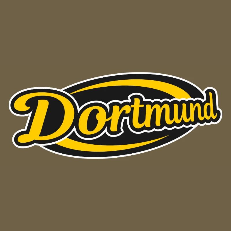 Logo rétro de Dortmund Imprimé