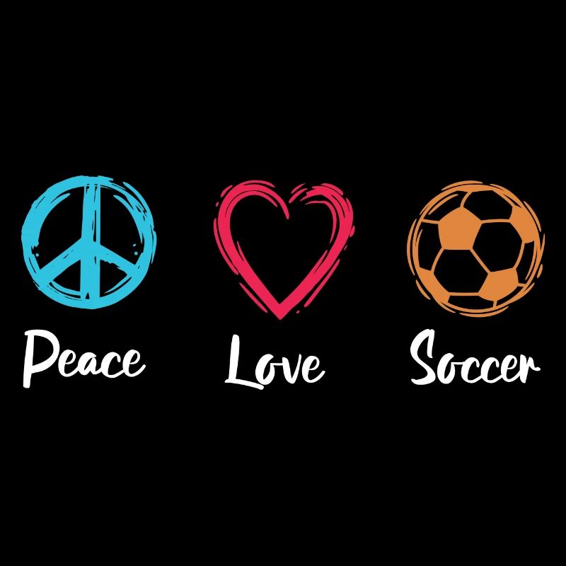 Frieden Liebe Fußball