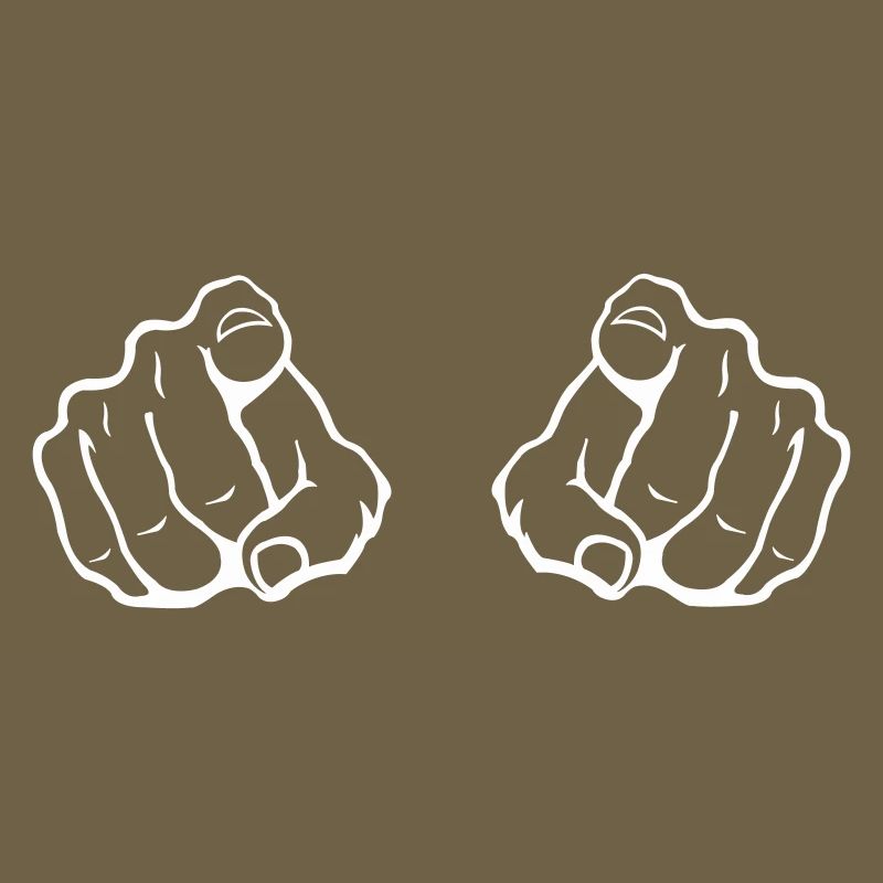 Zwei Zeigefinger Blickfang