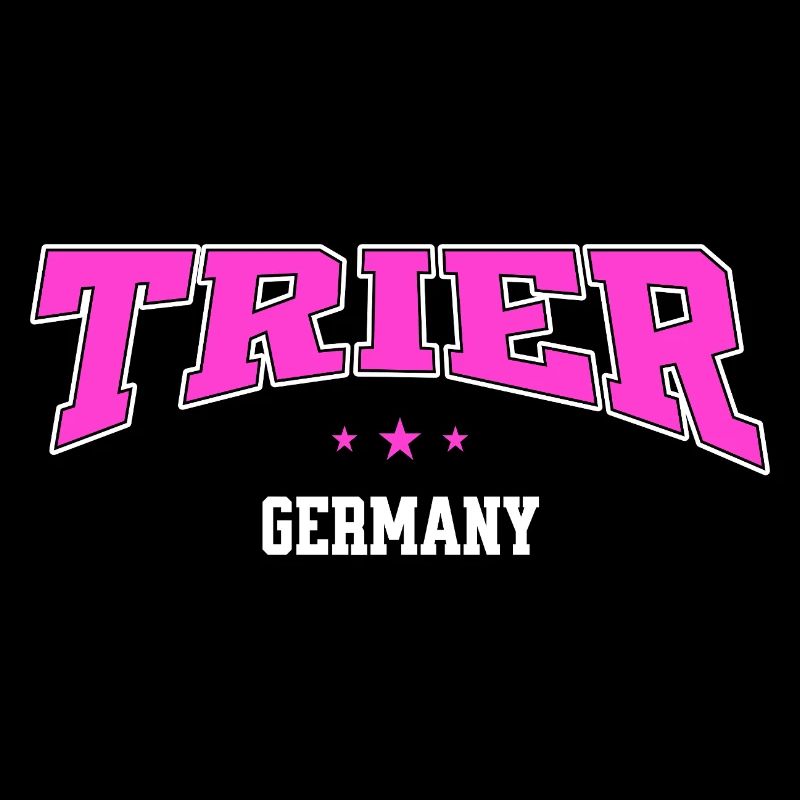 Trier Pink Retro Stadtmotiv Germany