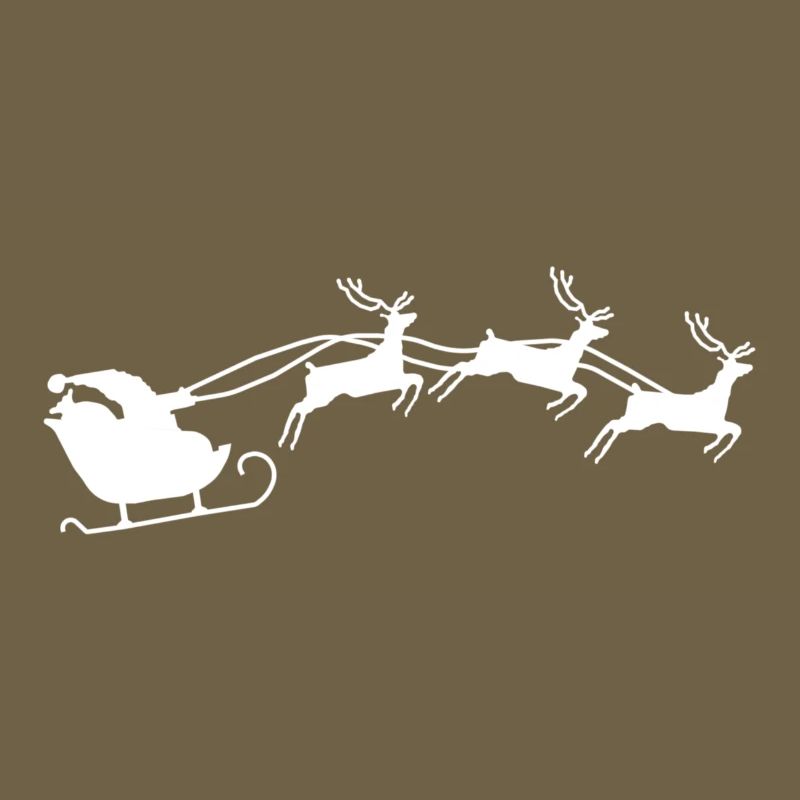 Weihnachtsmann mit Schlitten
