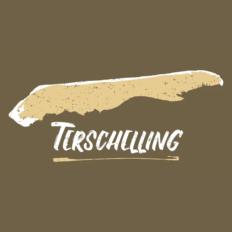 Terschelling | Vintage retro map