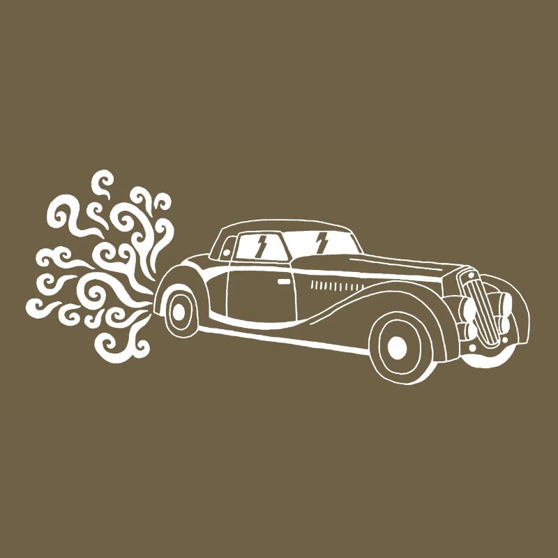 Weißer Oldtimer