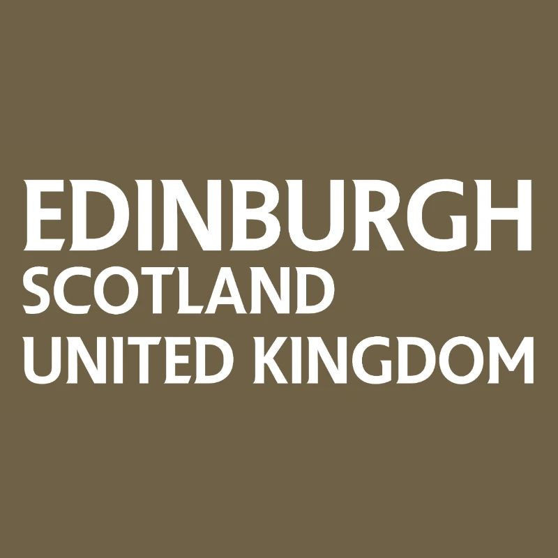 Édimbourg – Écosse Textdesign