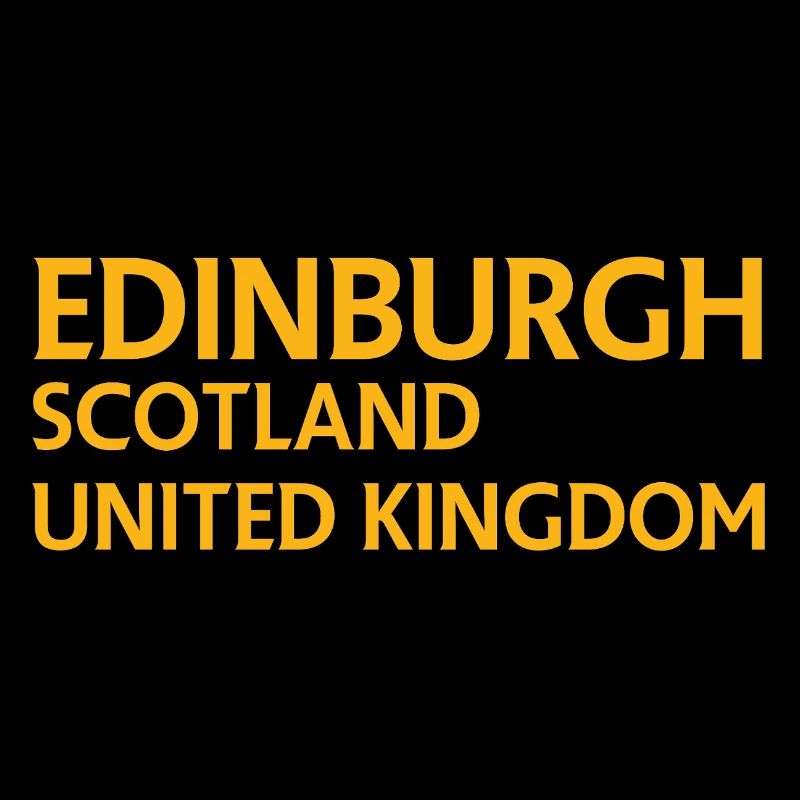 Édimbourg – Écosse Textdesign