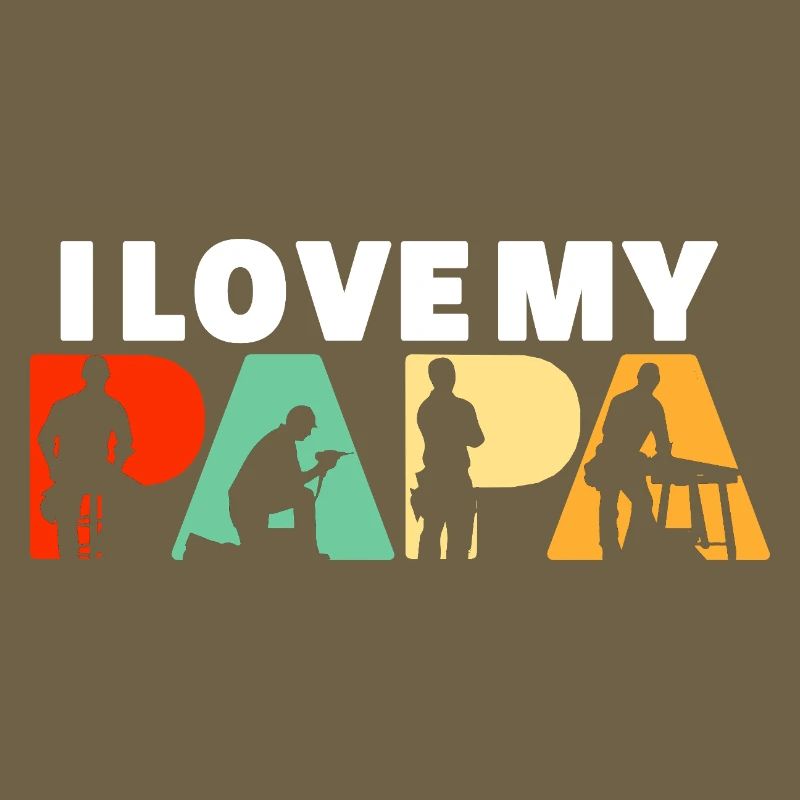 J’adore ma silhouette de menuisier Papa Carpenter