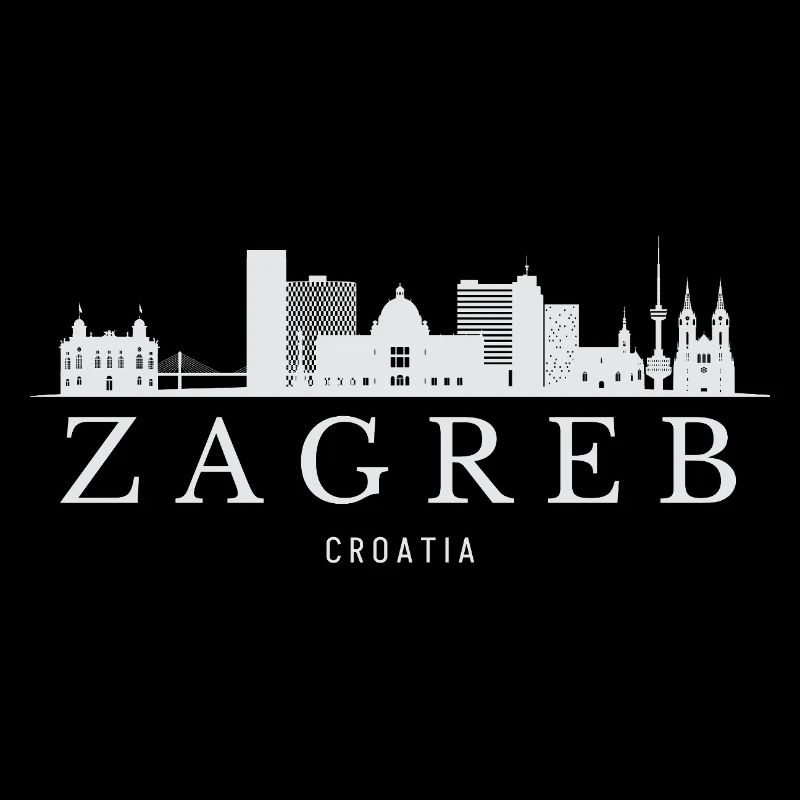 Zagreb Skyline, Zagreb Croatia