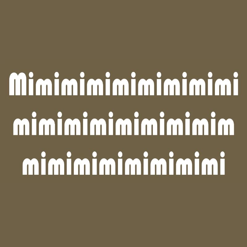 Mimi Typografie Muster Pattern