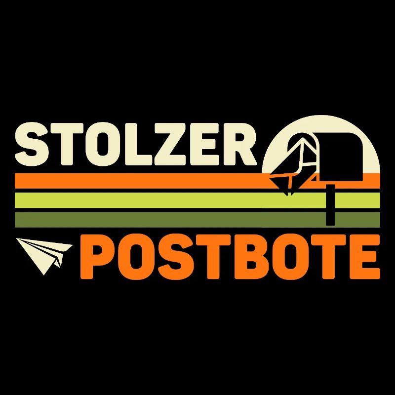 Briefträger STOLZER POSTBOTE Retro Lustiges