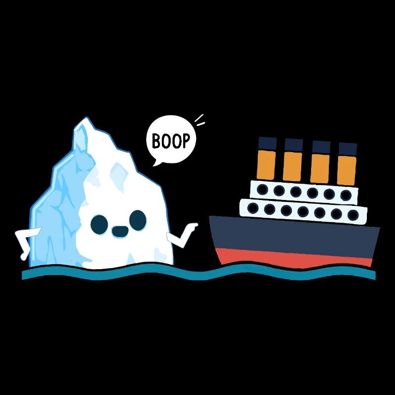 Titanic Funny Titanic und I-ceberg Boop Parodie
