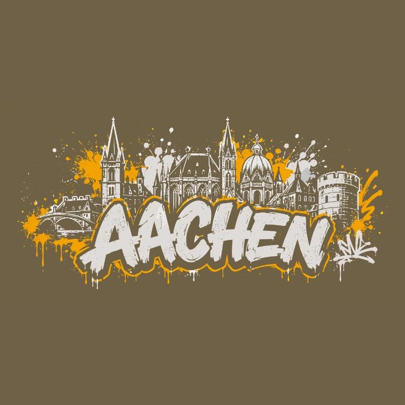 Aachen Graffiti Skyline Shirt