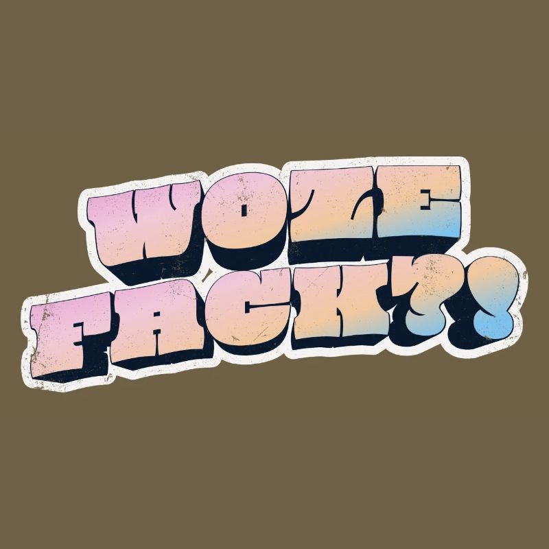 Wow Face Pastell Graffiti Stil