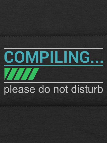 Lustiges Programmierer T-Shirt - Compiling Please