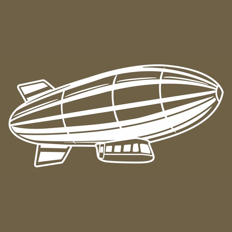 Silhouette de dirigeable Zeppelin