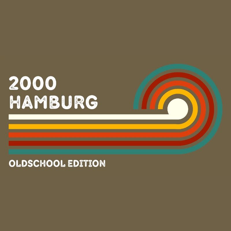 Hamburg Retro Shirt 2000 Zip Code Souvenir Zip Code