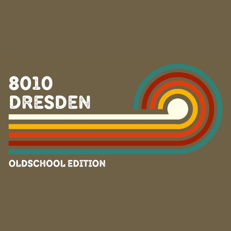 Dresden Retro Shirt 8010 Zip Code Vintage