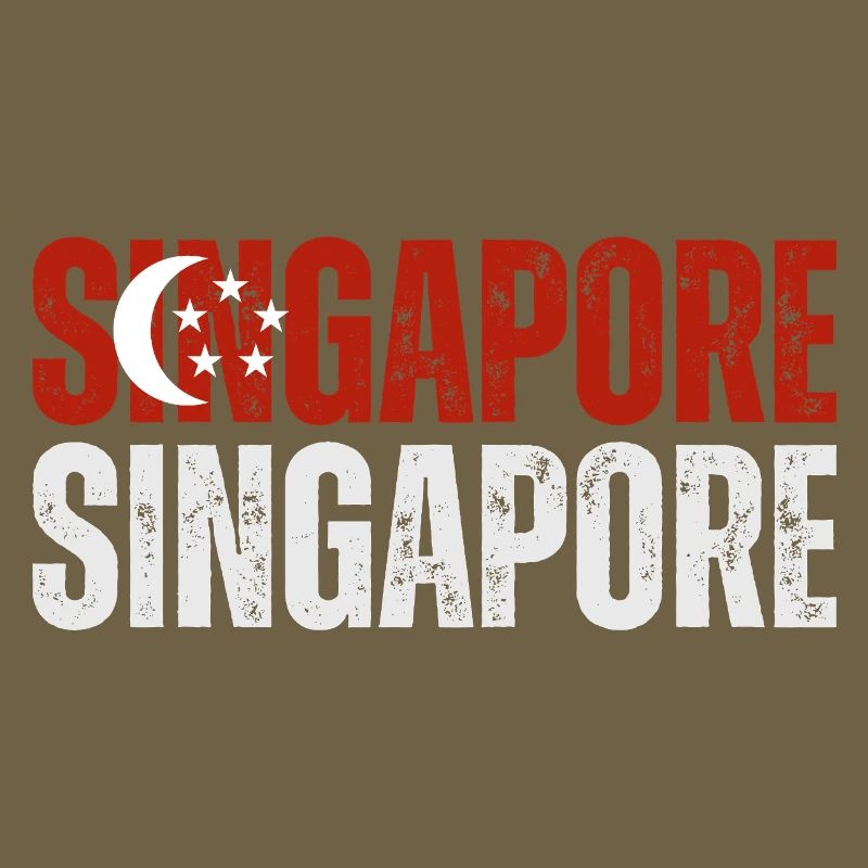 Drapeau de Singapour, j’aime Singapour