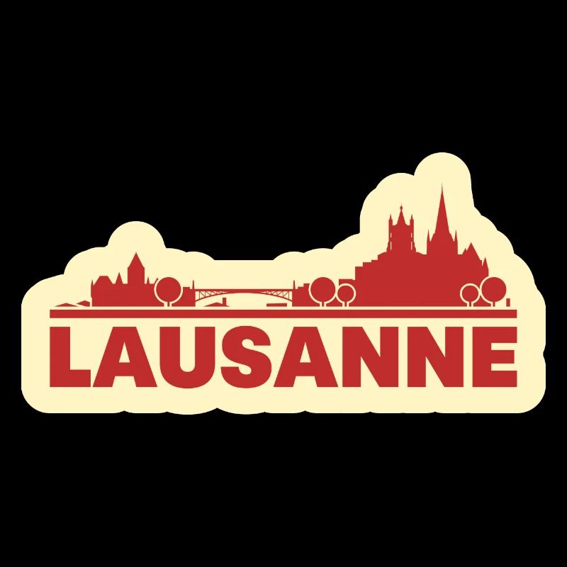 Lausanne Skyline Rétro