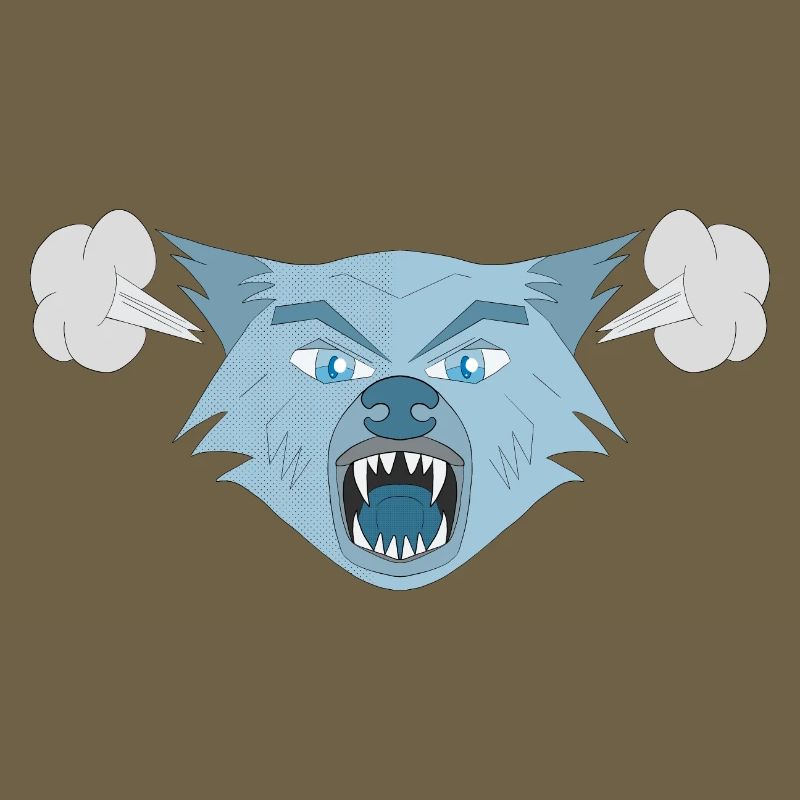 Wütender Wolf